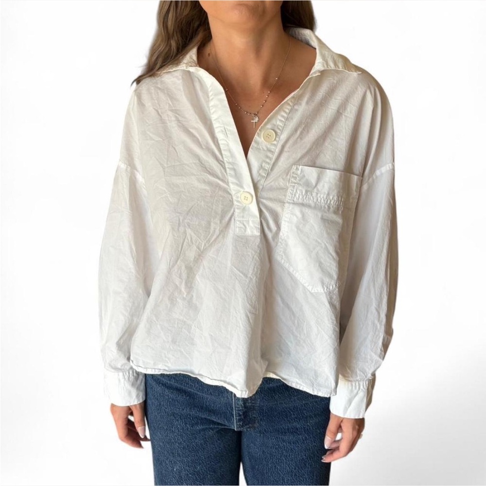 Bimba y Lola White Button-Up Women's Top